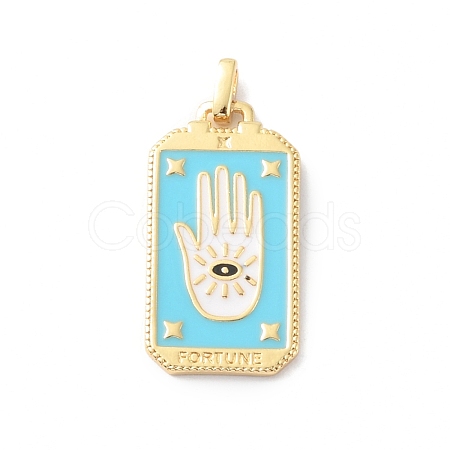 Rack Plating Brass Pendants KK-F852-28G-1