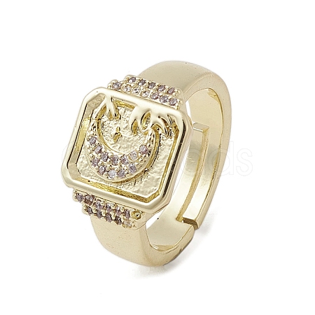 Brass Adjustable Rings RJEW-K257-79G-1