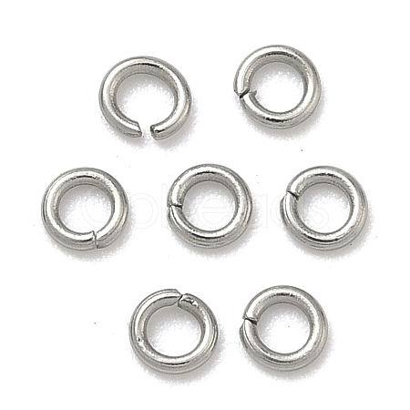 Tarnish Resistant 304 Stainless Steel Open Jump Rings STAS-Q186-02-3x0.6mm-1