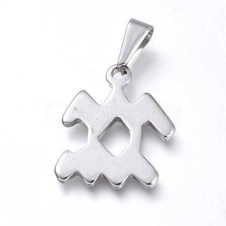 Non-Tarnish 304 Stainless Steel Pendants STAS-L210-06L-P-01-1