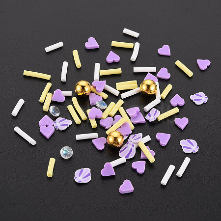 Handmade Polymer Clay Sprinkles Mix X-CLAY-N006-152-1