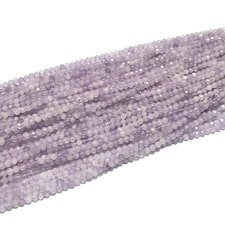 Natural Lavender Amethyst Beads Strands G-O166-28-4mm-01-1