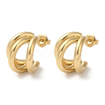 304 Stainless Steel Stud Earrings EJEW-Z026-16G-1