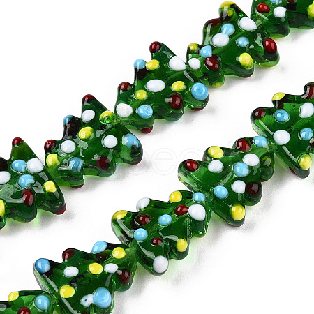 Handmade Bumpy Lampwork Beads Strands LAMP-Q031-012-1