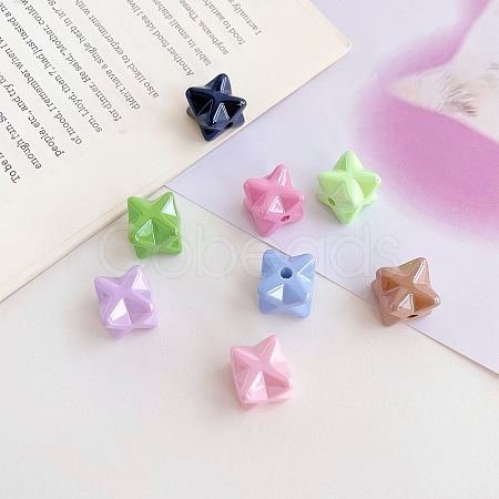 Opaque Acrylic Bead OACR-H027-05-1