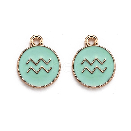 Alloy Enamel Pendants ENAM-S124-01A-15J-1