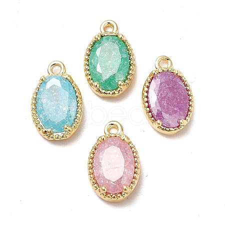 Glass Charms KK-M233-01G-1