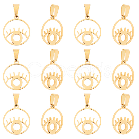 304 Stainless Steel Pendants STAS-UN0009-89G-1
