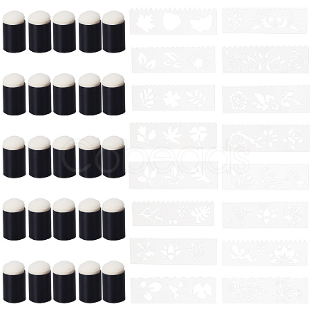 25Pcs Sponge Painting Tool DIY-CP0007-52-1