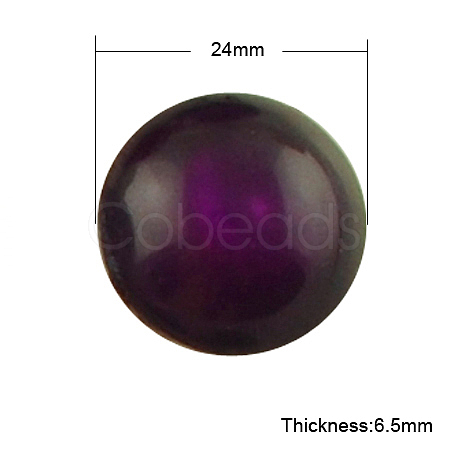 Resin Cabochons CRES-R062-24mm-30-1