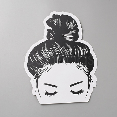 Paper Hair Tie Display Cards CDIS-WH0021-040A-1