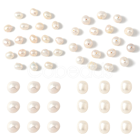20Pcs 2 Styles Natural Cultured Freshwater Pearl Beads PEAR-YW0001-53-1