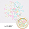 Paper Cabochons, Fashion Nail Art Decorations, Butterfly, Medium Aquamarine, 3~5x5~7x0.1mm, 50pcs/box