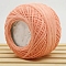 45g Cotton Size 8 Crochet Threads, Embroidery Floss, Yarn for Lace Hand Knitting, Light Salmon, 1mm