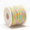 Polyester Cords, Colorful, 0.5~0.6mm, about 131.23~142.16 yards(120~130m)/roll