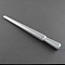 Hollow Aluminium Ring Size Sticks,  Ring Mandrel for DIY Jewelry Ring Making, Stainless Steel Color, 250x25mm