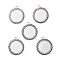 Tibetan Style Antique Silver Alloy Flat Round Pendant Cabochon Settings, Cadmium Free & Lead Free, Tray: 20mm, 29x25.5x2mm, Hole: 1.5mm