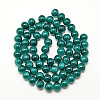 Baking Paint Crackle Glass Bead Strands X-DGLA-Q023-8mm-YS40-2