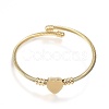 316 Surgical Stainless Steel Torque Bangles X-BJEW-D437-A37-G-1
