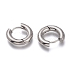 Tarnish Resistant 201 Stainless Steel Huggie Hoop Earrings EJEW-O095-05-25-2