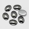 Non-magnetic Synthetic Hematite Cabochons G-P162-04-6x8mm-1