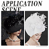 2Pcs 2 Colors Polyester Imitation Straw Oval Hat Base for Millinery AJEW-FG0002-82-5