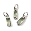 Brass Pave Cubic Zirconia Charms KK-F894-13P-04-1
