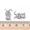 Brass Micro Pave Mixed Color Cubic Zirconia Pendants KK-A299-07P-3