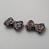 Polymer Clay Rhinestone Beads FIND-WH0433-71B-2
