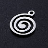 Tarnish Resistant 201 Stainless Steel Filigree Charms STAS-T049-T664-1-1