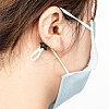 Star PVC Plastic Cord Lock for Mouth Cover KY-D013-01G-4