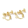Rack Plating Brass Stud Earring Settings KK-F090-13LG-1