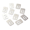 Non-Tarnish 304 Stainless Steel Pendants STAS-K216-49G-P-2