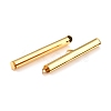304 Stainless Steel Slide On End Clasp Tubes STAS-C044-08E-G-3