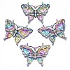 Rack Plating Rainbow Color Alloy Big Pendants X-PALLOY-N163-171A-1