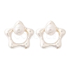 925 Sterling Silver Stud Earrings EJEW-D317-01S-4