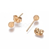 Ion Plating(IP) 304 Stainless Steel Stud Earrings EJEW-L215-58B-G-2