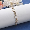 Ion Plating(IP) 304 Stainless Steel Link Bracelets BJEW-P345-10G-01-2