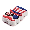 Independence Day Theme Silicone Beads SIL-M005-01C-2