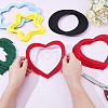 20Pcs 5 Style Star Wool Felt Frame Newborn Growth Milestone Blanket Photo Props Photo Frame DIY-AR0001-96-3