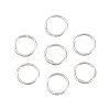 Brass Closed Jump Rings KK-D257-01P-09-1