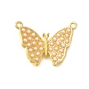 Butterfly Rack Plating Brass Pendants KK-I716-16G-1