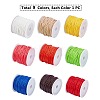 9 Rolls 9 Colors Waxed Polyester Cords YC-PH0002-24-1.5mm-2