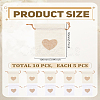 10Pcs 2 Colors Burlap Packing Pouches ABAG-LP0001-66-2