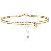 Heart Brass with Crystal Rhinestone Anklets FS-WGC43DA-01-1