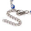 Enamel Horse Eye Link Chains Bracelet BJEW-P271-05P-4