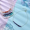Natural & Synthetic Mixed Gemstone Chip Bib Necklaces NJEW-JN04950-2