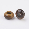 Natural Tiger Eye European Beads X-G-G740-14x8mm-10-2