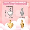 10Pcs 2 Colors 304 Stainless Steel Pendants STAS-CN0001-25-2