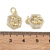 Brass Micro Pave Cubic Zirconia Pendants KK-D235-19G-04-3